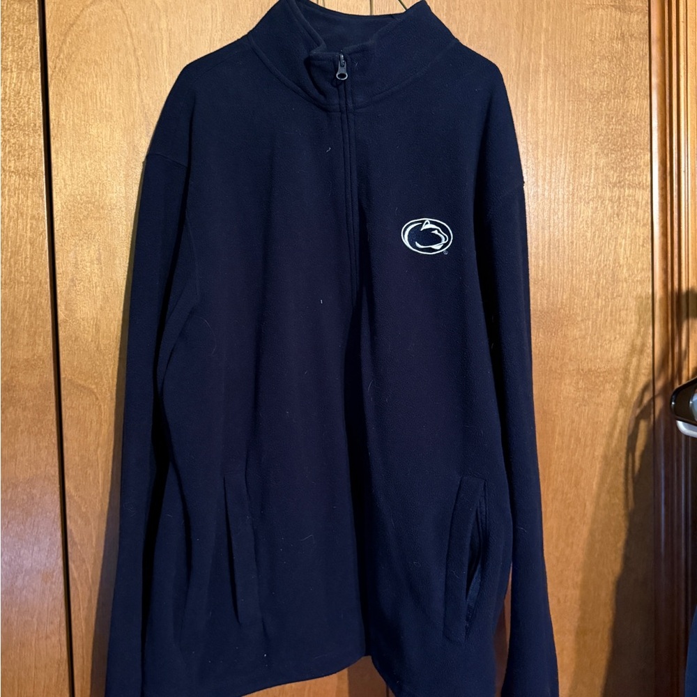 Navy Blue Fleece Jacket with Penn State Logo